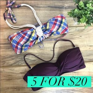 Sperry Top Slider & Mossimo Bikini Top Sz S